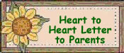heart to heart letter to parents button