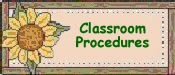classroom procedures button