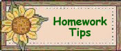 homework tips button
